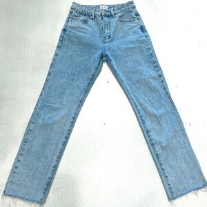sz 27 Superdown No Stretch Mom High Waist Straight Leg Jean